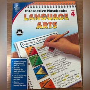 Spectrum Writing Grade 4 and Carson Interactive Language Arts. Two workbooks